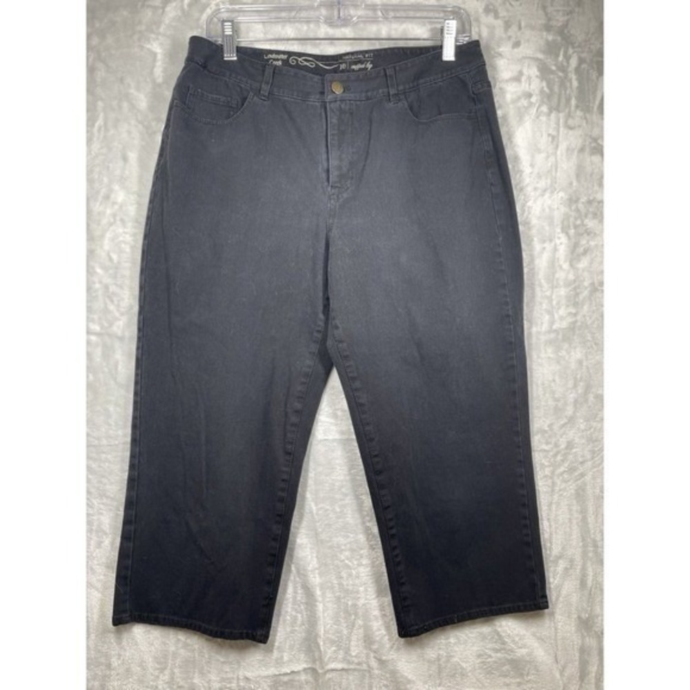 Coldwater Creek Natural Fit Cropped Jeans Black Denim Jean Women's Sz 10